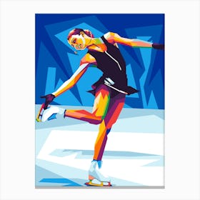 figure skating Canvas Print