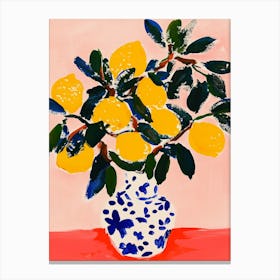 Lemon Bouquet Canvas Print