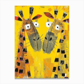 Giraffes 6 Canvas Print