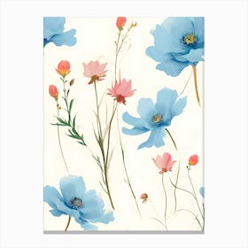 Watercolor Flowers 45 Canvas Print