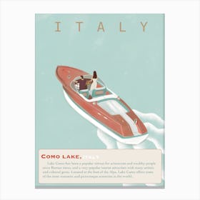 Italy - Como Lake Canvas Print