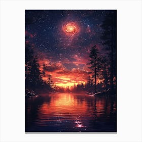 Galaxy In The Sky Canvas Print