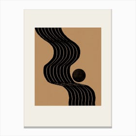 Modern Contemporary Scandinavian Graphic, Abstract Forms and Shape Canvas Print