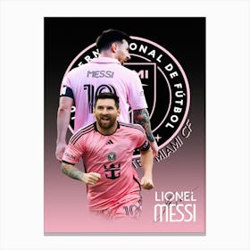 Lionel Messi Inter Miami 4 Canvas Print