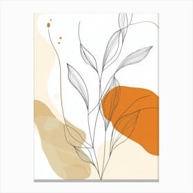 Abstract Leaves 11 Canvas Print