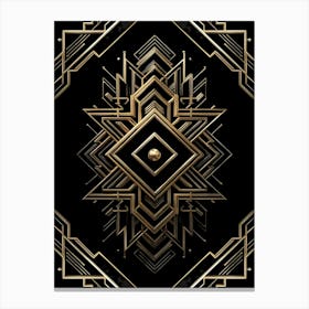 Deco Nouveau Design Vector Illustration Canvas Print