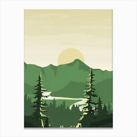 Landscape With Trees Canvas Print