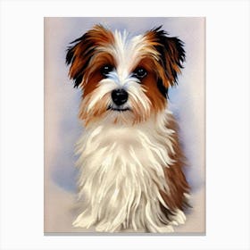 Coton De Tulear 4 Watercolour dog Canvas Print