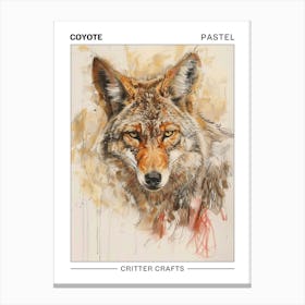 Coyote Pastel Watercolour 2 Poster Leinwandbild