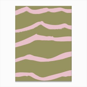 Pink Stripes Canvas Print