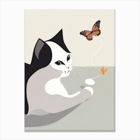 Butterfly Cat Canvas Print