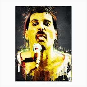 Freddie Mercury Smile Canvas Print