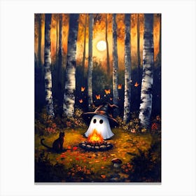 Ghost Campfire 5 Canvas Print