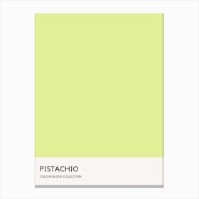 Pistachio Colour Block Poster Canvas Print