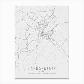 London City Map Canvas Print