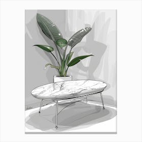 Coffee Table 1 Canvas Print