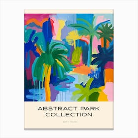 Abstract Park Collection Poster City Park New Orleans 2 Canvas Print