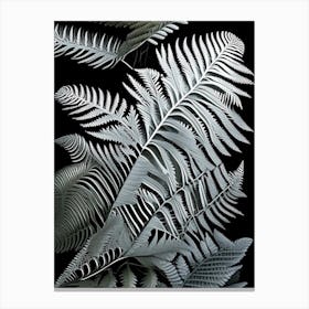 Silver Cloak Fern Vibrant Canvas Print