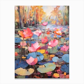 Autumn Gardens Painting Lotusland Usa 1 Canvas Print