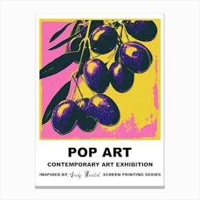 Poster Olives Pop Art 1 Canvas Print
