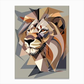 Abstract Lion 4 Canvas Print