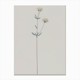 Prairie Clover Wildflower Simplicity Canvas Print