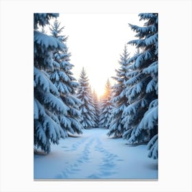 Winter Forest Canvas Print