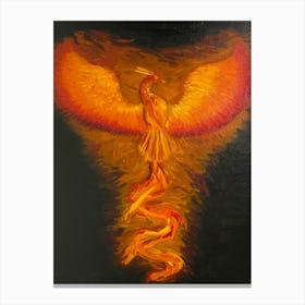 On fire Canvas Print