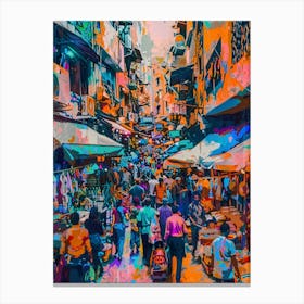 Colorful Market Canvas Print