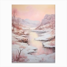 Dreamy Winter Painting Pribaikalsky National Park Russia 1 Canvas Print