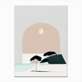 Pemba Island Tanzania Simplistic Tropical Destination Canvas Print