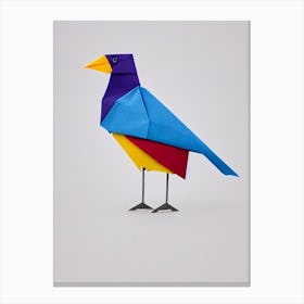 Cowbird Origami Bird Canvas Print