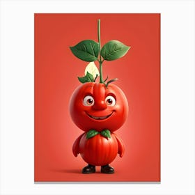 Funny Tomato 2 Canvas Print