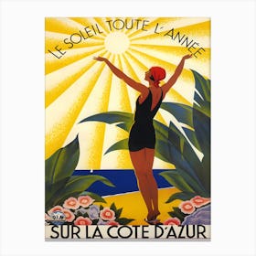 Sur La Cote Dauur Canvas Print