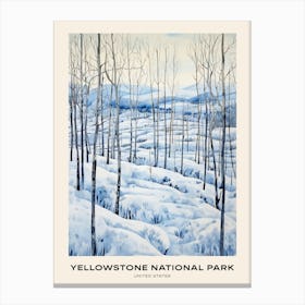 Yellowstone National Park United States 1 Poster Canvas Print