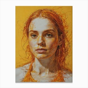 Orange Hair Canvas Print