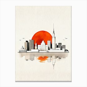 City Skyline Canvas Print