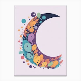 Colorful Letter C Illustration 43 Canvas Print