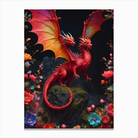 Dragon Pairs Canvas Print