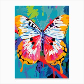 Pop Art Cabbage White Butterfly    1 Canvas Print