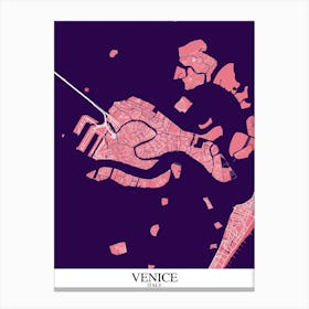 Venice Pink Purple Canvas Print