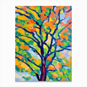 Sweetgum tree Abstract Block Colour Canvas Print