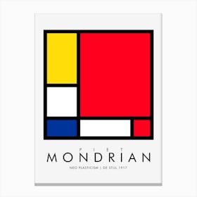 Mondrian Squares Canvas Print