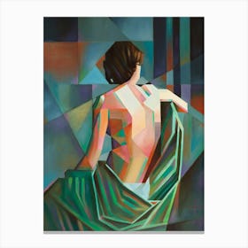 Homage To Eug�ne Durieus Seated Female Nude 02 08 22 (3 4 Ratio) (3118 X 4157) Canvas Print