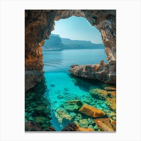 Cave In Greece 4 Canvas Print