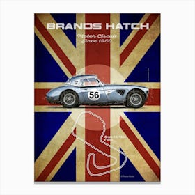 Brands Hatch, Austin Healey 3000 Canvas Print