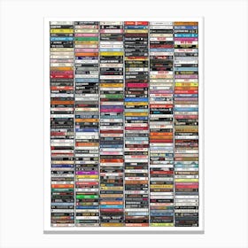 Ultimate 1980s Music Collection - Vintage Cassette Print Canvas Print