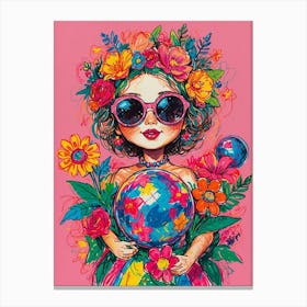 Flower Girl Canvas Print