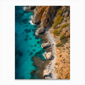 Aerial View Of Cyprus Coast Canvas Print