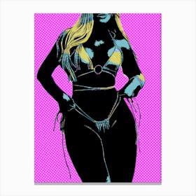 Abstract Geometric Sexy Woman (38) 1 Canvas Print